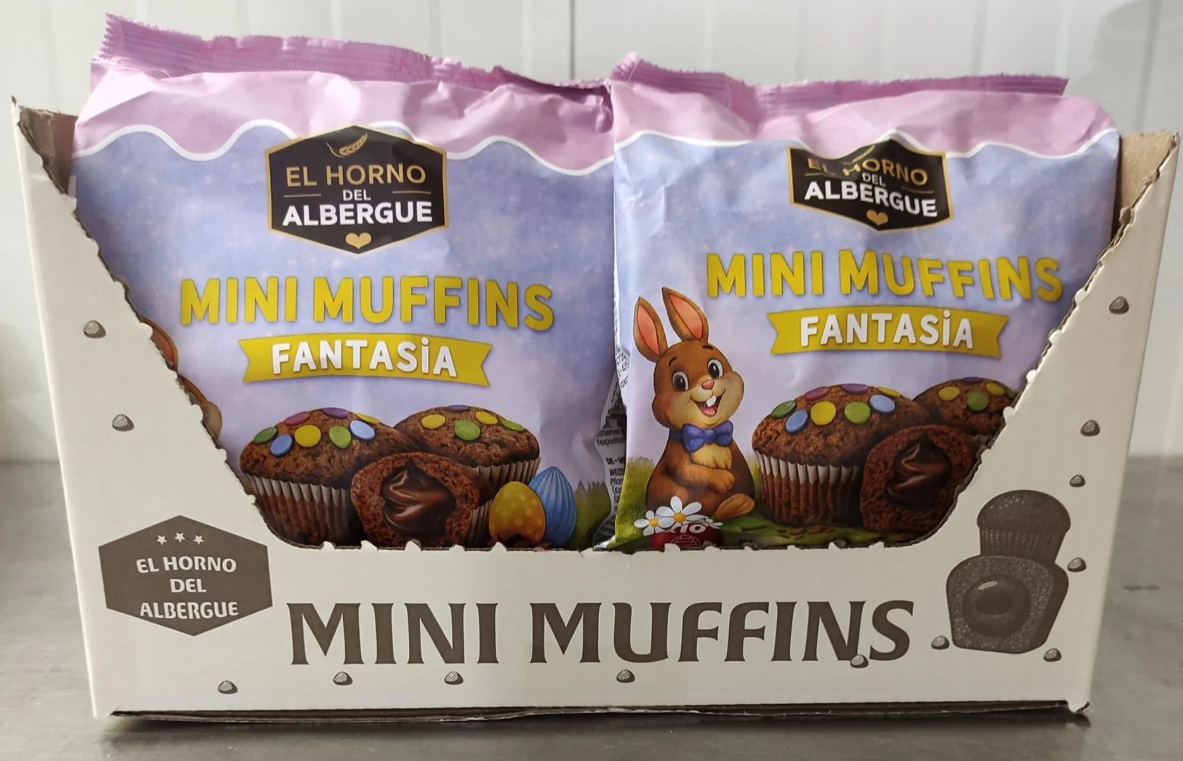 Mini Muffins Fantasia Rellena De Crema Al Cacao | EL-HORNO-DEL-ALBERGUE-SLU
